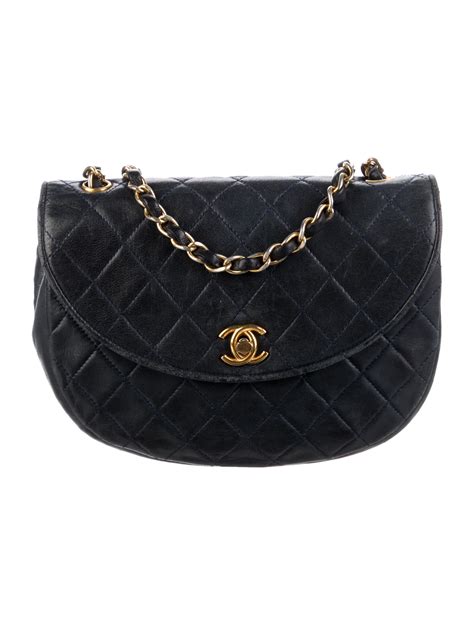 chanel crescent bag|best crescent leather bag.